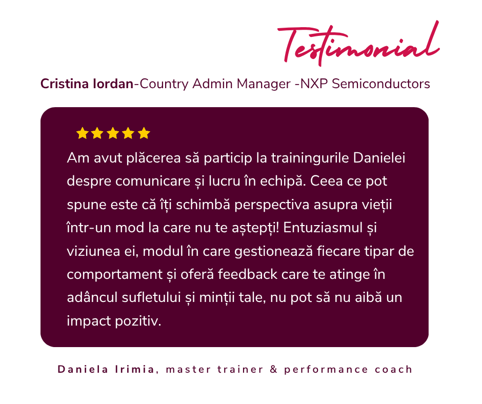 Recomandare curs munca in echipa
