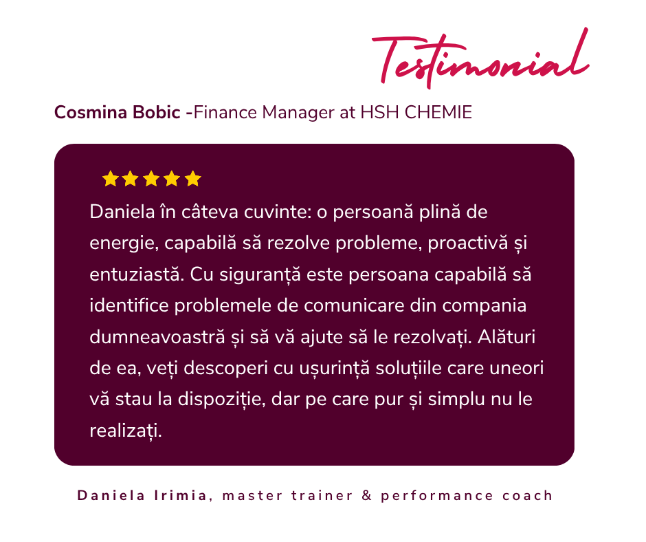 Recomandare curs comunicare